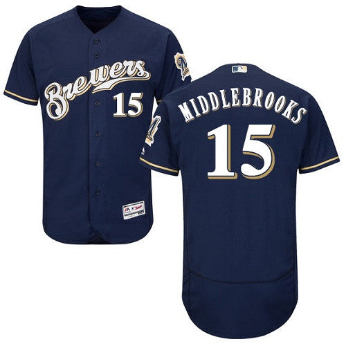 Will Middlebrooks Milwaukee Brewers navy jersey