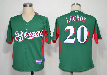 Lucroy Milwaukee Brewers green jersey