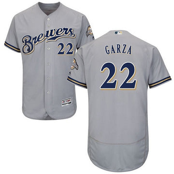 Matt Garza Milwaukee Brewers gray jersey