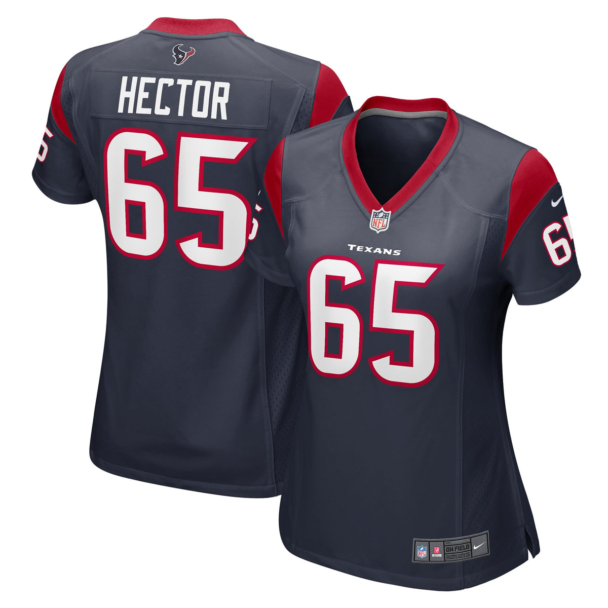 Bruce Hector Houston Texans navy jersey