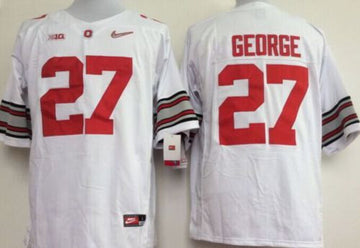 Eddie George Ohio State Buckeyes white jersey