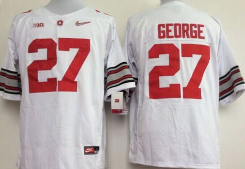 Eddie George Ohio State Buckeyes white jersey