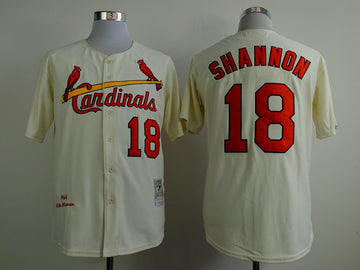 Shannon St. Louis Cardinals cream Throwback jersey