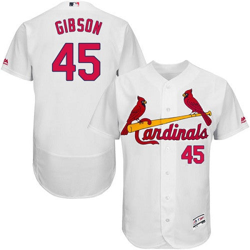 Bob Gibson St. Louis Cardinals white jersey