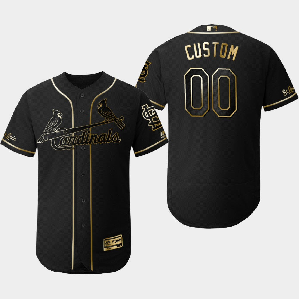 Custom St. Louis Cardinals black jersey