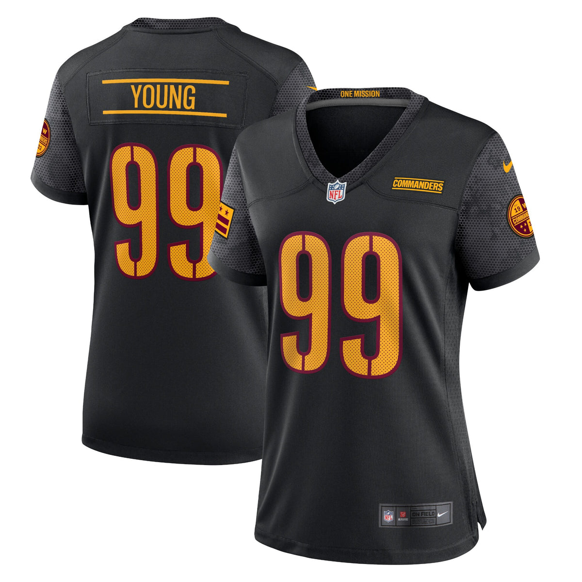 Chase Young Washington Commanders black jersey