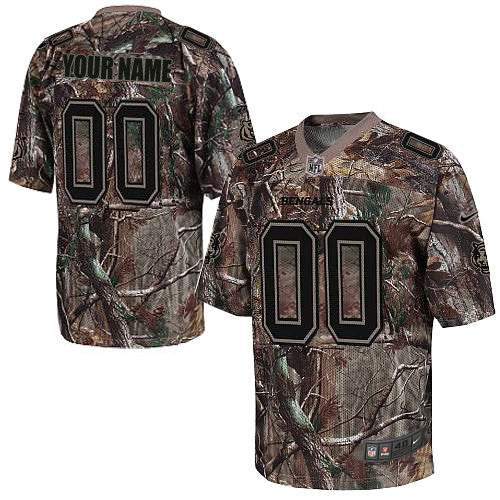 Custom Cincinnati Bengals camo Elite jersey