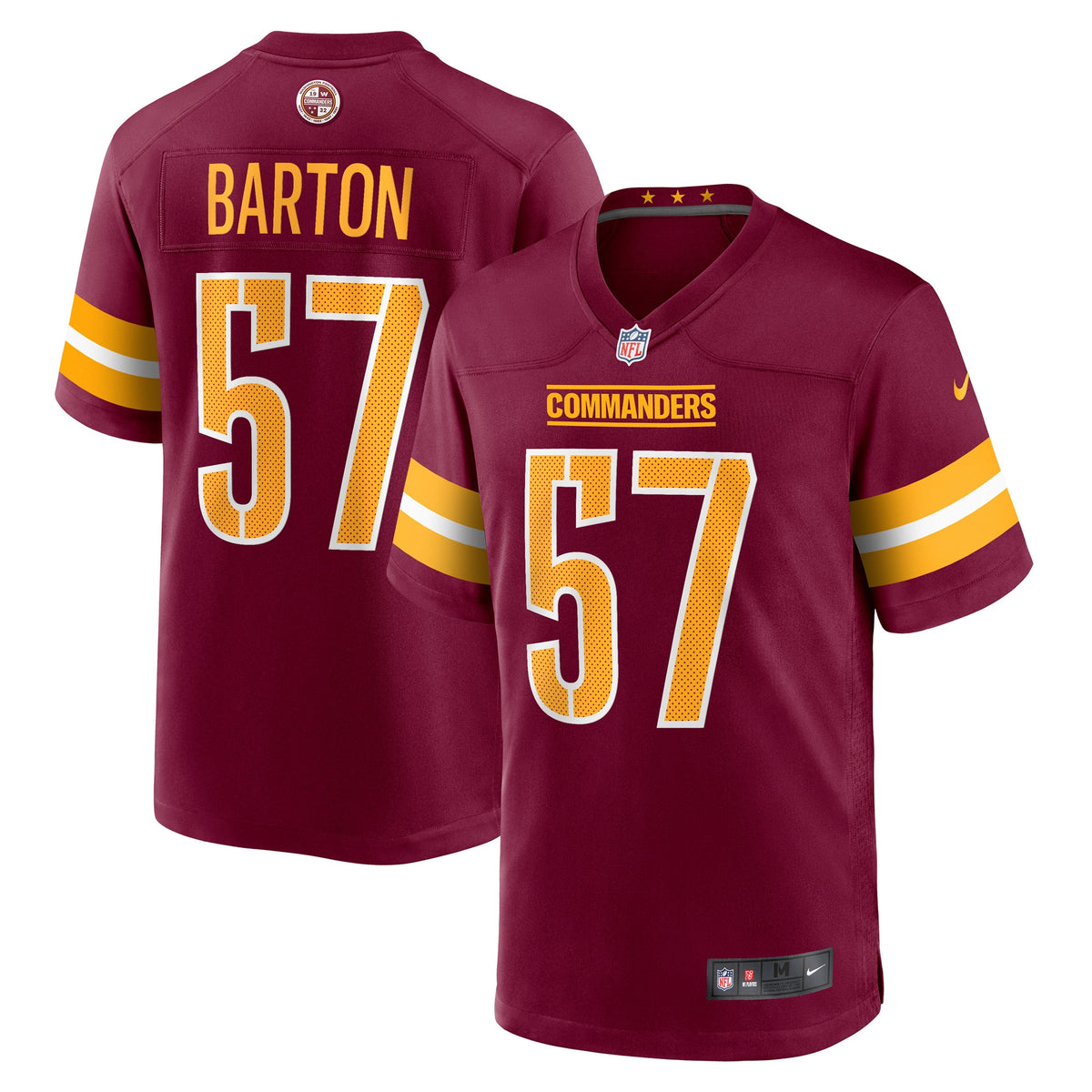 Cody Barton Washington Commanders burgundy Game jersey