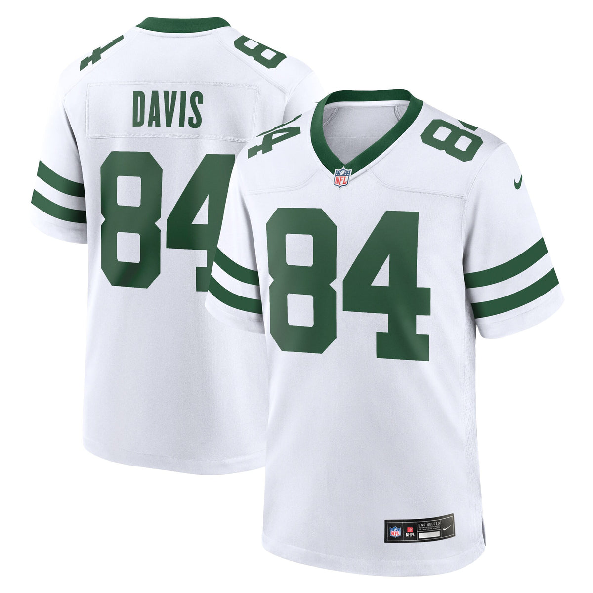 Corey Davis New York Jets white jersey