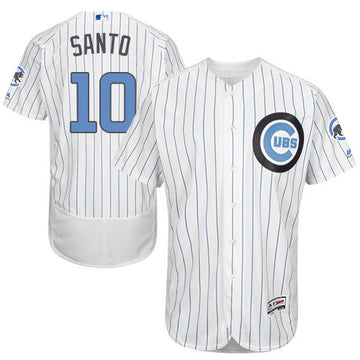 Ron Santo Chicago Cubs white jersey