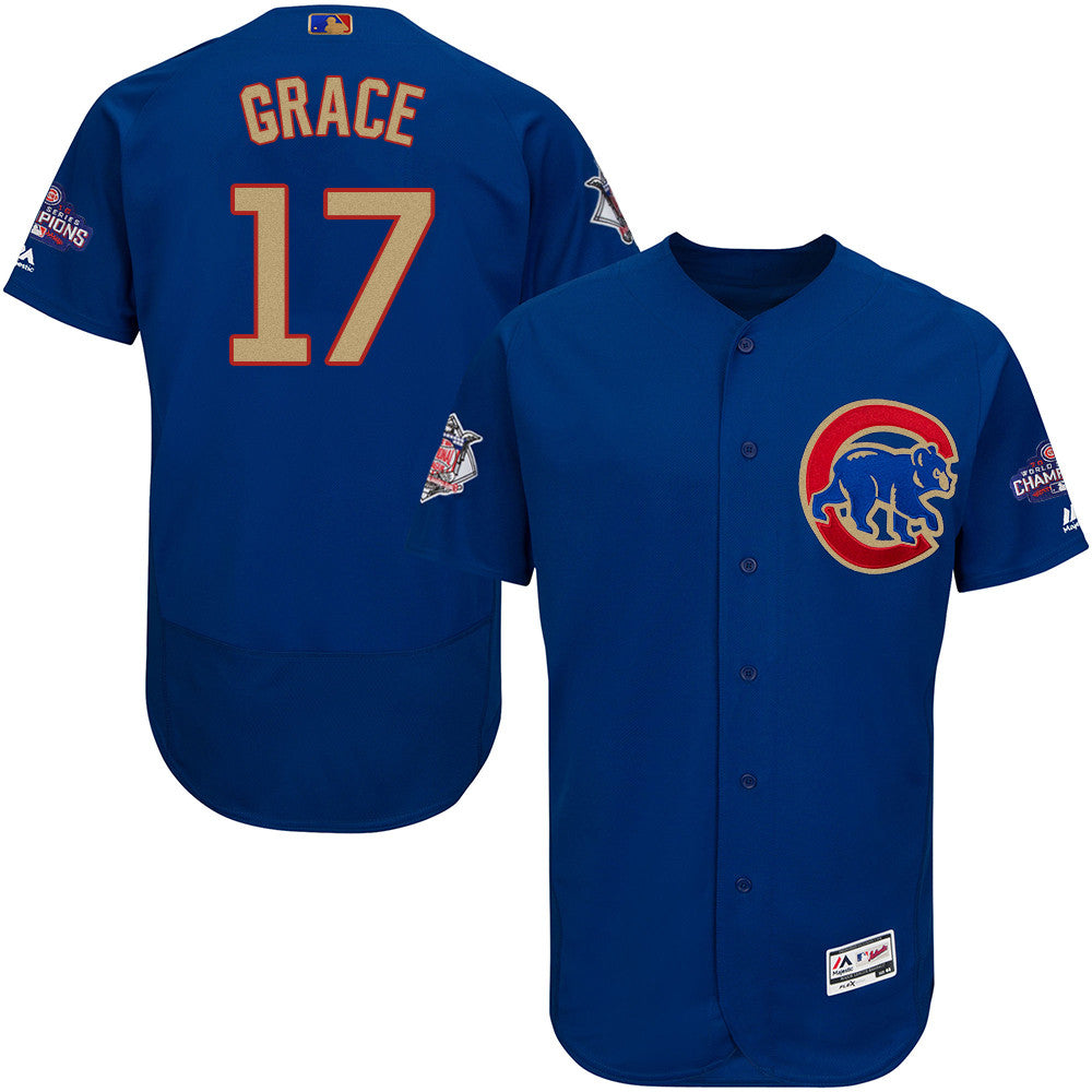 Mark Grace Chicago Cubs blue jersey