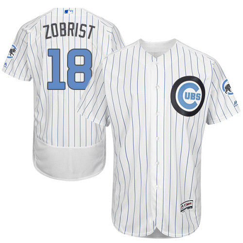 Ben Zobrist Chicago Cubs white jersey