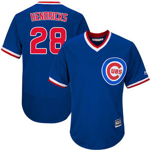 Kyle Hendricks Chicago Cubs blue Throwback jersey