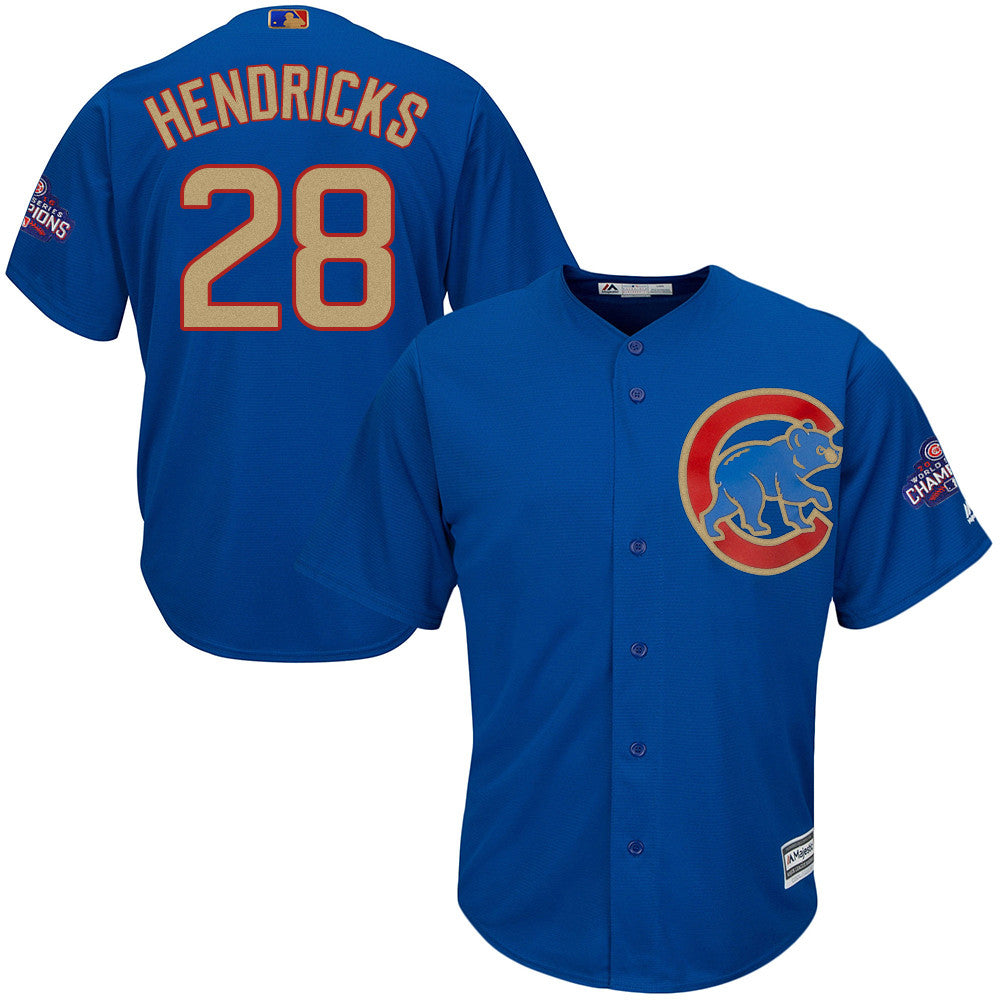 Kyle Hendricks Chicago Cubs blue jersey