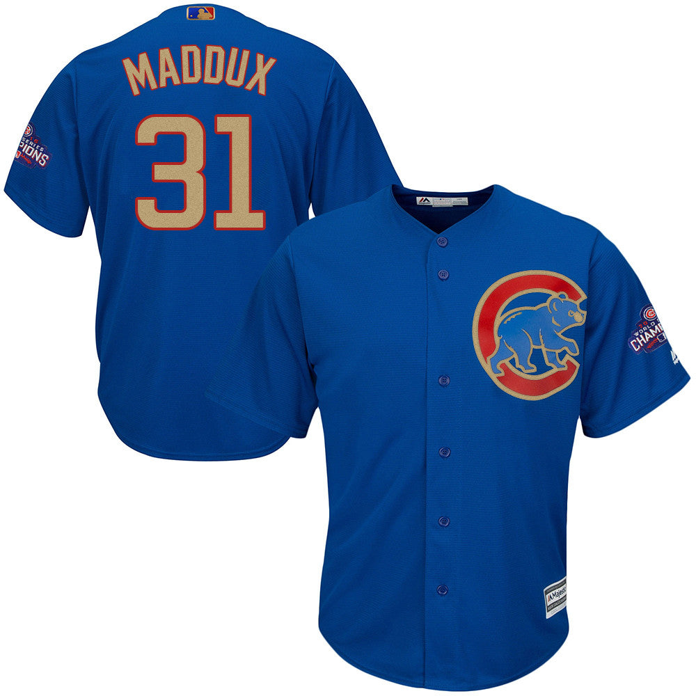 Greg Maddux Chicago Cubs blue jersey