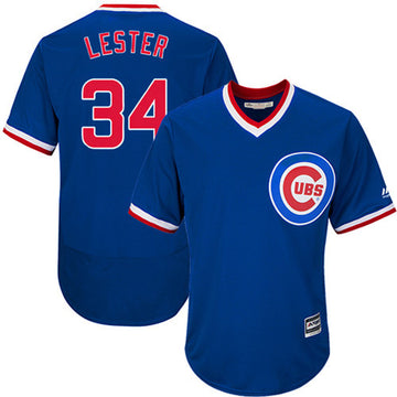 Jon Lester Chicago Cubs blue Cooperstown jersey