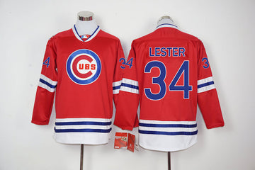 Jon Lester Chicago Cubs red jersey