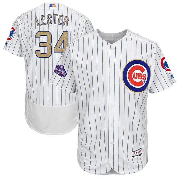Jon Lester Chicago Cubs white jersey