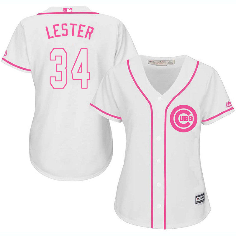Jon Lester Chicago Cubs white jersey