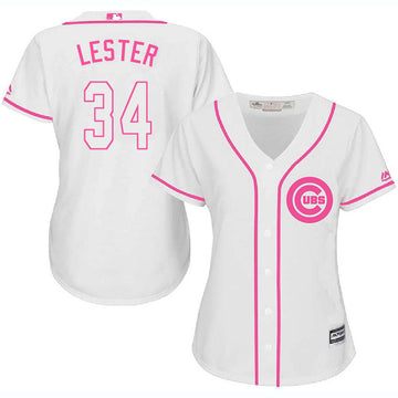 Jon Lester Chicago Cubs white jersey
