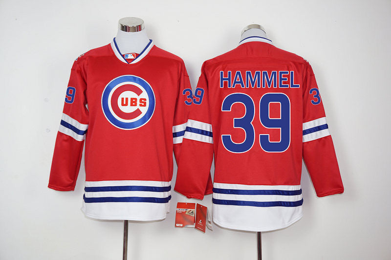 Jason Hammel Chicago Cubs red jersey