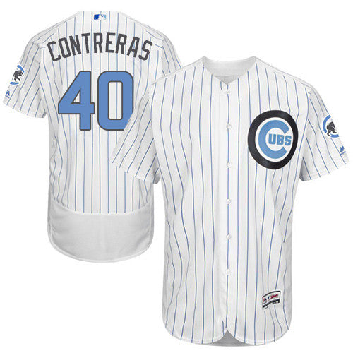 Willson Contreras Chicago Cubs white jersey