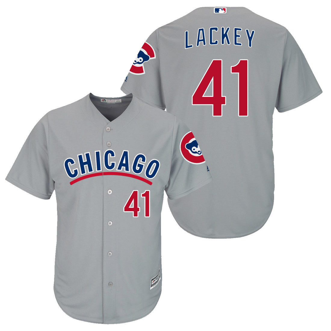 John Lackey Chicago Cubs grey jersey