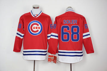 Jorge Soler Chicago Cubs red jersey