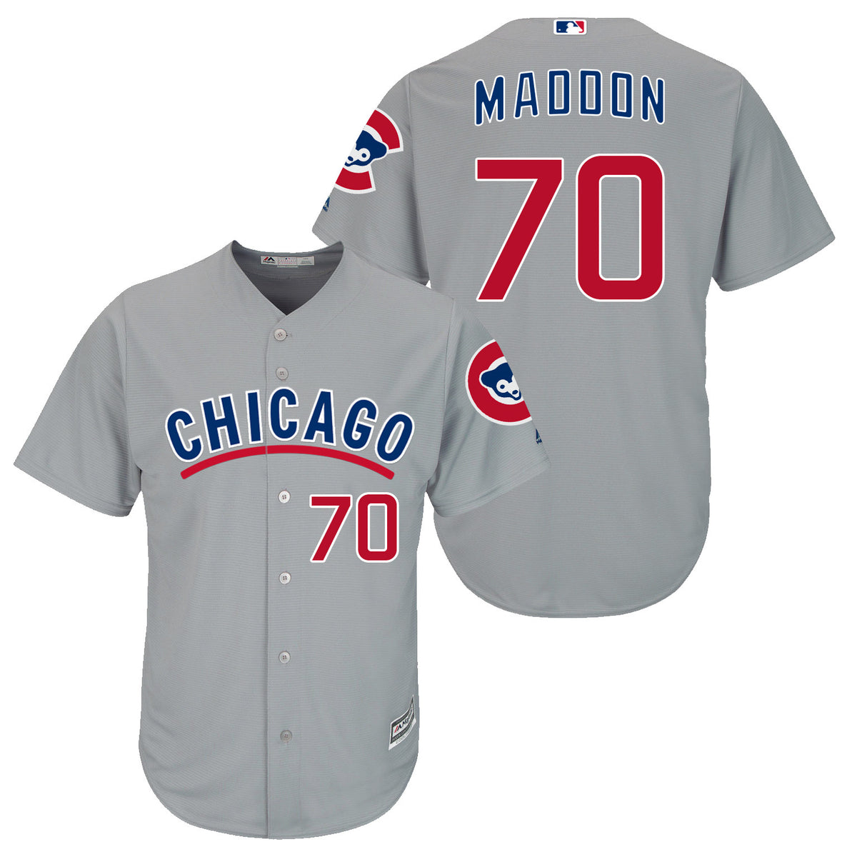 Joe Maddon Chicago Cubs grey jersey