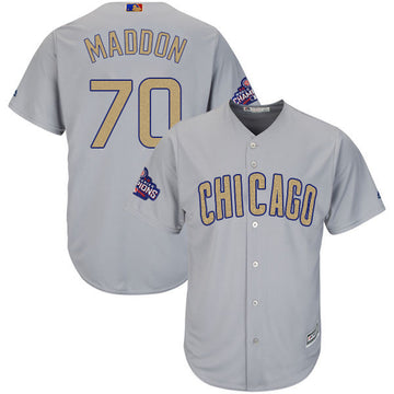Joe Maddon World Series Champions Chicago Cubs gold jersey