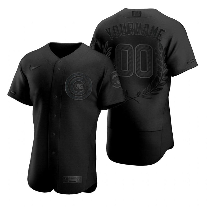 Custom Chicago Cubs black Fashion jersey
