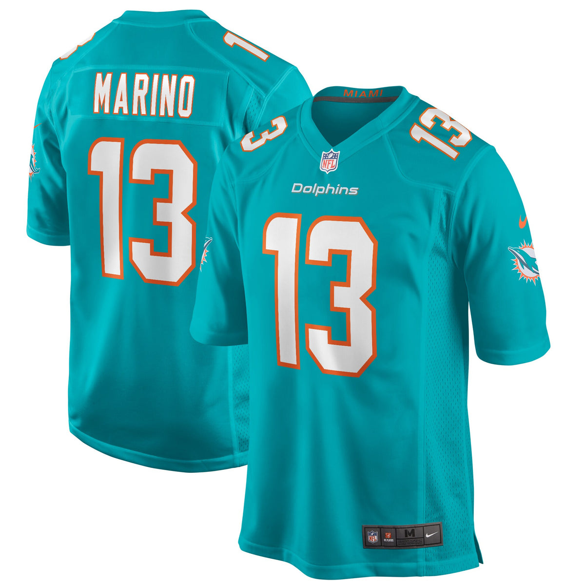 Dan Marino Miami Dolphins aqua Game jersey