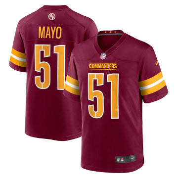 David Mayo Washington Commanders burgundy Game jersey