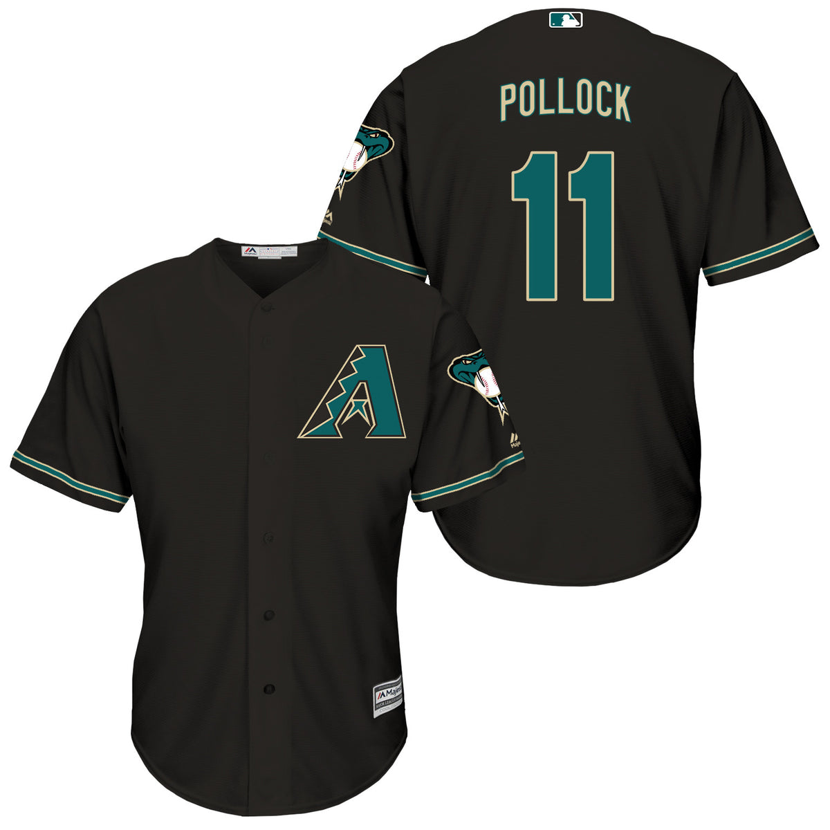 A.J. Pollock Arizona Diamondbacks black jersey