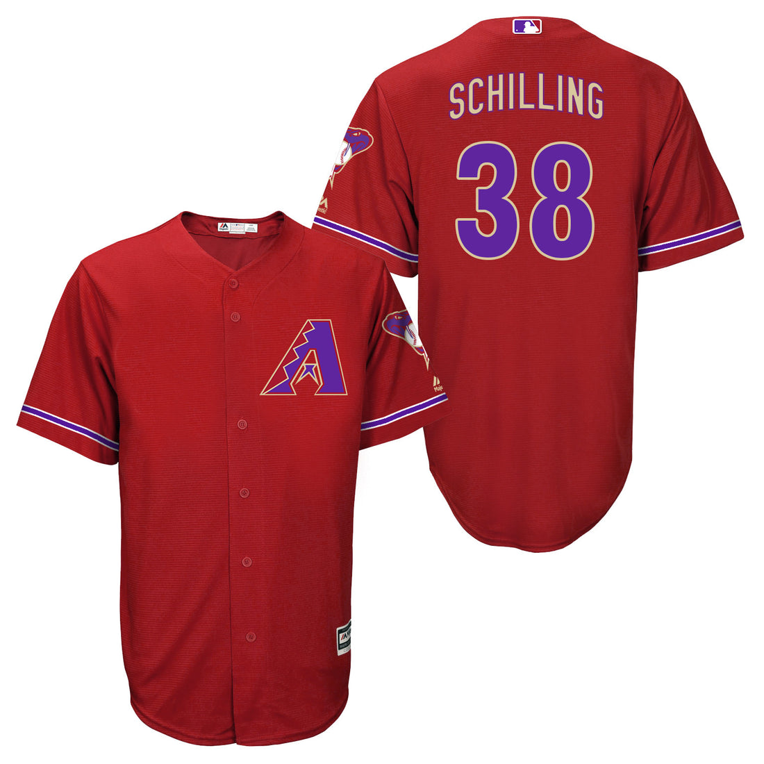 Curt Schilling Arizona Diamondbacks red jersey