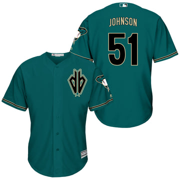 Randy Johnson Arizona Diamondbacks green jersey