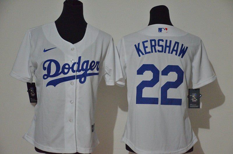 Clayton Kershaw Los Angeles Dodgers white jersey