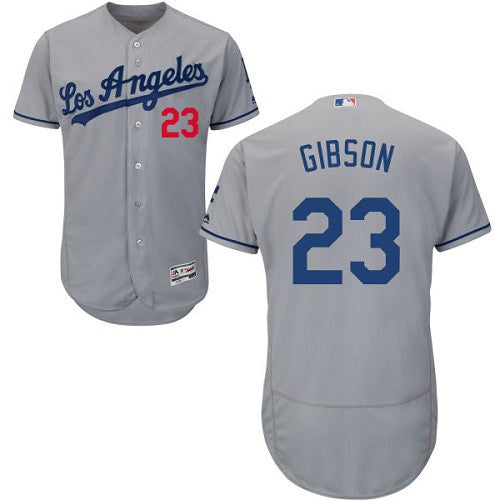 Kirk Gibson Los Angeles Dodgers gray jersey