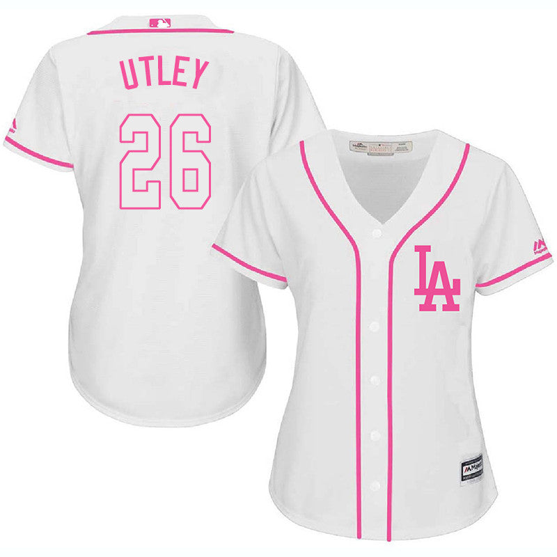 Chase Utley Los Angeles Dodgers white jersey