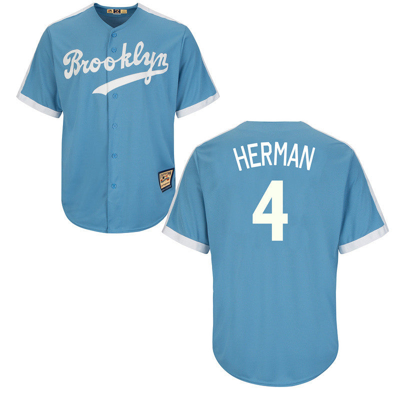Babe Herman Los Angeles Dodgers blue Throwback jersey