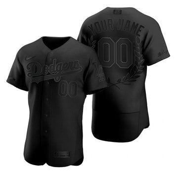 Custom Los Angeles Dodgers black Fashion jersey