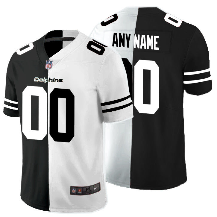 Custom Miami Dolphins black Vapor jersey