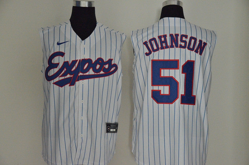 Randy Johnson Washington Nationals white jersey
