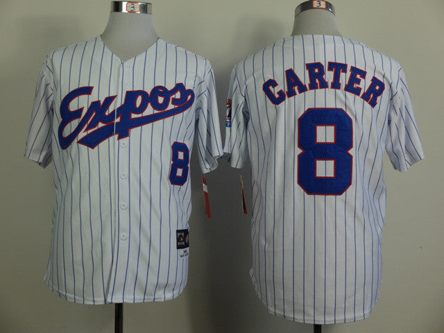 Carter Washington Nationals white Throwback jersey