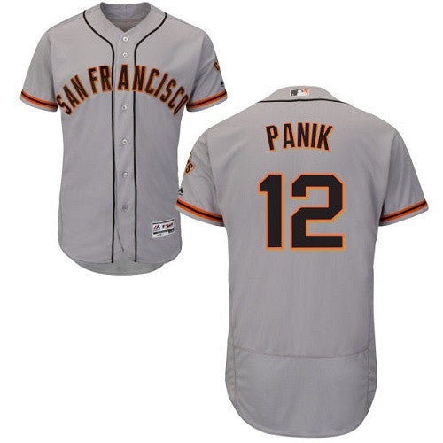 Joe Panik San Francisco Giants gray jersey