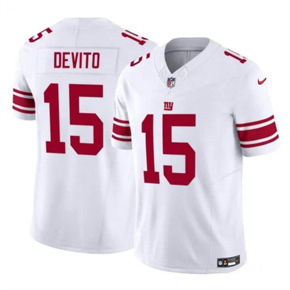 Tommy DeVito New York Giants white Vapor jersey