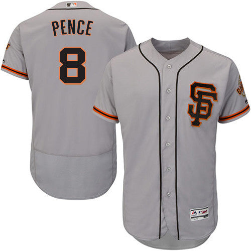 Hunter Pence San Francisco Giants gray Road jersey