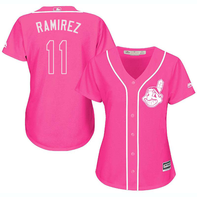 Jose Ramirez Cleveland Guardians pink jersey