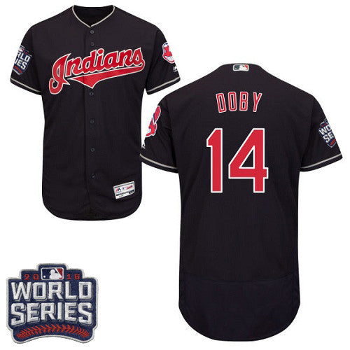 Larry Doby Cleveland Guardians navy jersey