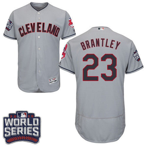 Michael Brantley Cleveland Guardians gray jersey